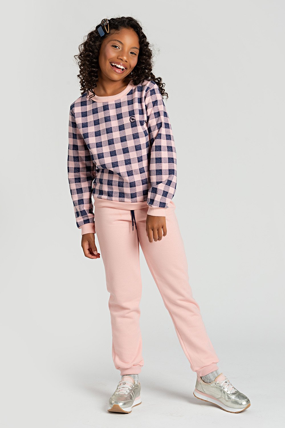 Conjunto Infantil Pink Cat Star Meninas