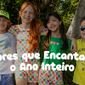 Crianças com camisetas coloridas brincando em ambiente externo, representando moda infantil versátil.