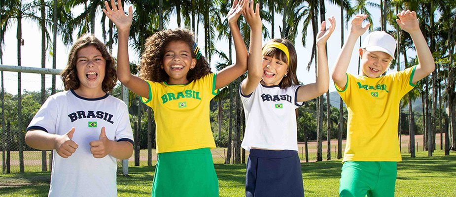Tendências de Looks para Torcer em Família Tendências de Looks para Torcer em Família